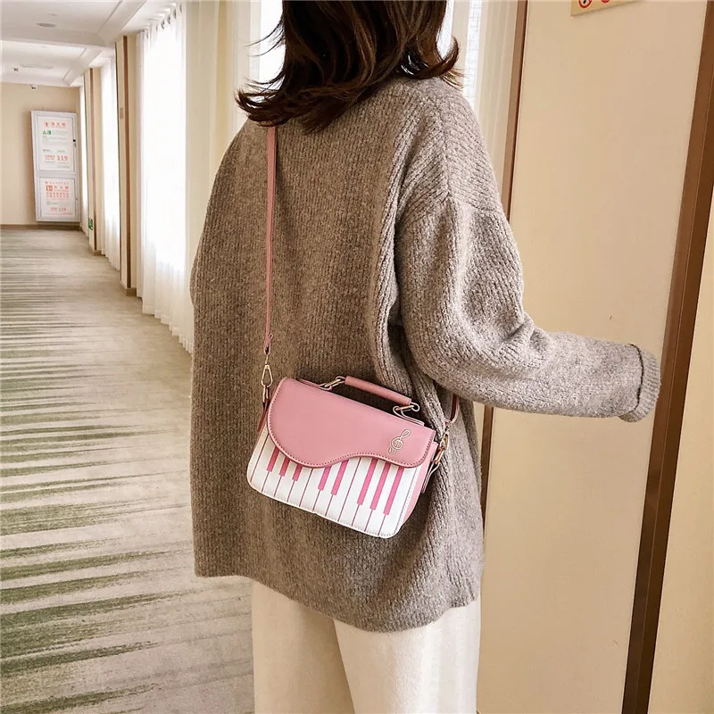 Luxury Purses And Handbags For Women Embroidery Music Piano Notes Handbag Fashion Shoulder Handbag
