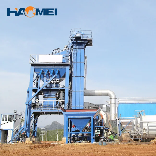 Hot Mix Bitumen Asphalt Mixing Plant - 40 ton 60 tph Drum Mix Plant Batch Type