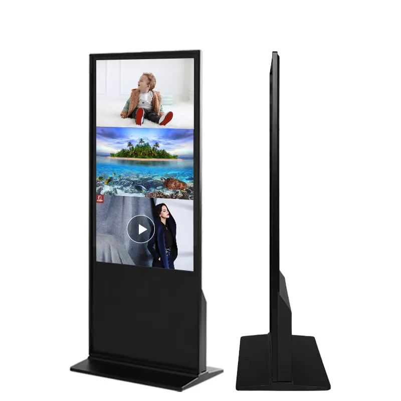 60' Vertical Indoor Led Screen Lcd Display Multi Panels Screen For Outdoors Advertising