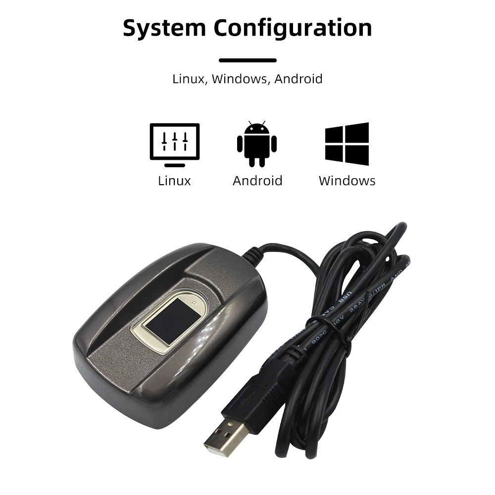 USB Biometric Fingerprint Scanner Fingerprint Reader Free SDK USB Reader Standalone Metal Case reader Semiconductor Fingerprint
