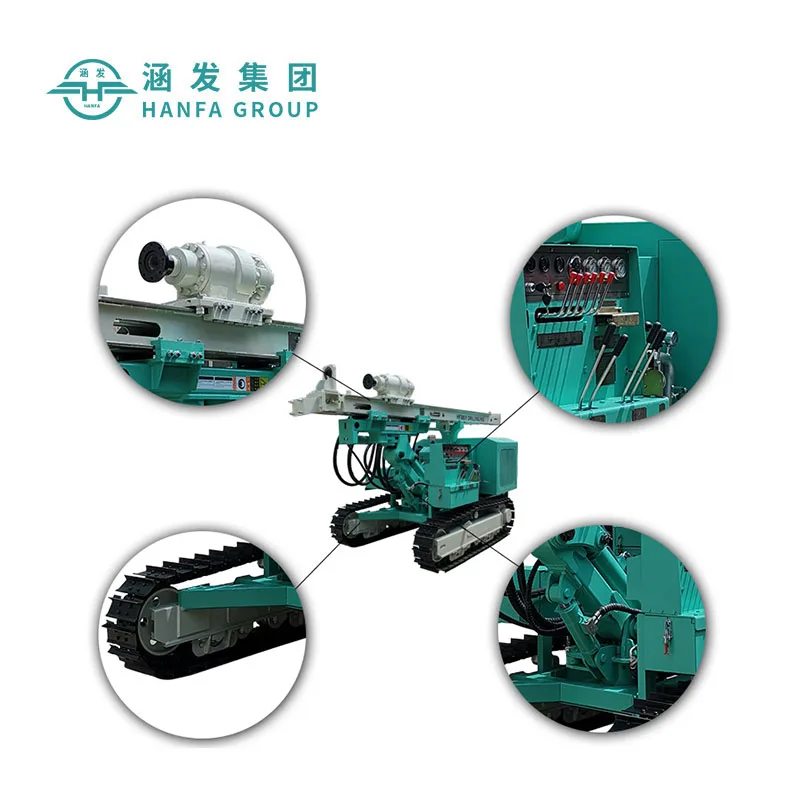  High Quality Hydraulic HF385Y Borehole Photovoltaic Solar piling rig Pile Driver for