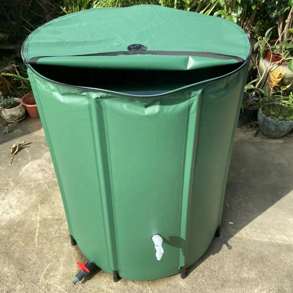 Uland 200L 250L 380L collapsible rain barrel water collector with Spigot Filter
