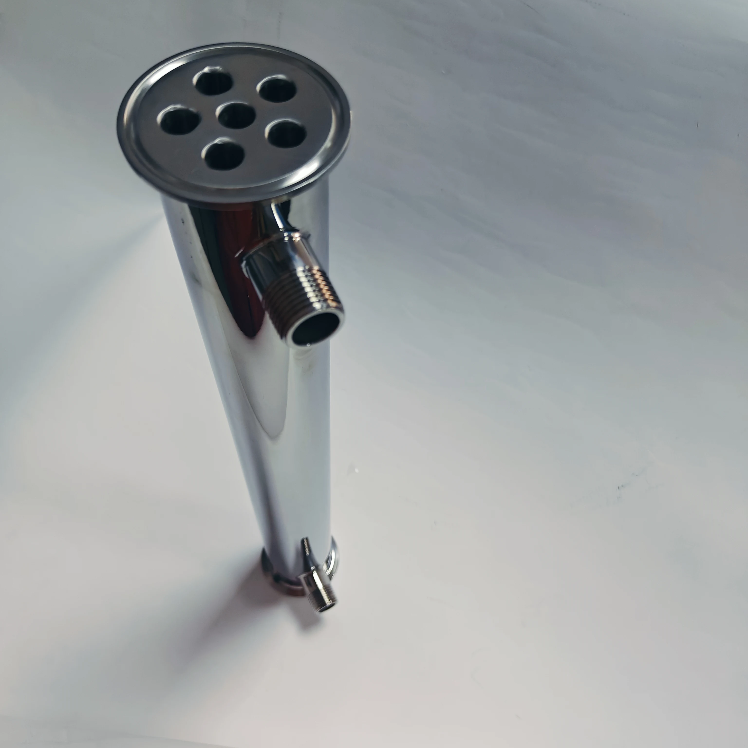 Sanitary Pipes Fitting Stainless Steel 304 Column Beer Brewing Equipment Distillation Filter 6holes Distillation Condenser Tube
