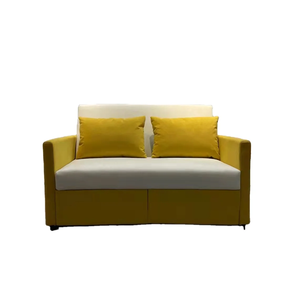 Modern Cum Smart Sofa Beds Small Living Furniture Fabric Foldable Beds Sofa Hotels Transformer Single Seat Folding Sofa Bed