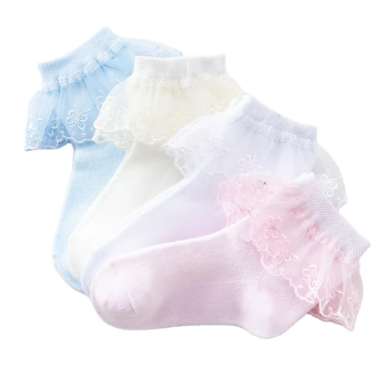 Princess Girls Thin Socks Summer Mesh Baby Socks Children Lace Socks