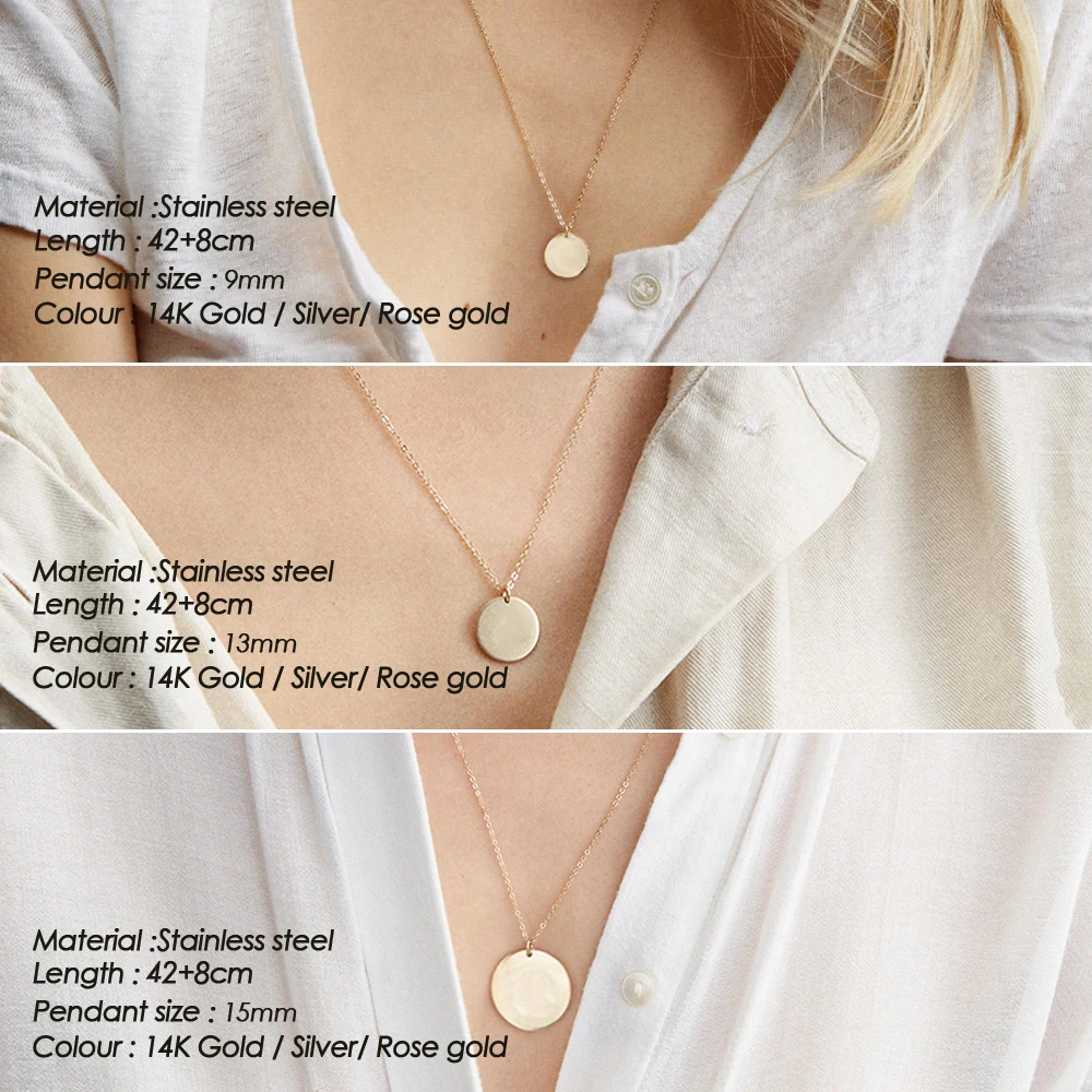 eManco Customized Animal Dog Symbols Puppy Pet DOGS Necklace 14K Gold Choker Collar Necklace Stainless Steel Women Kids Jewelry