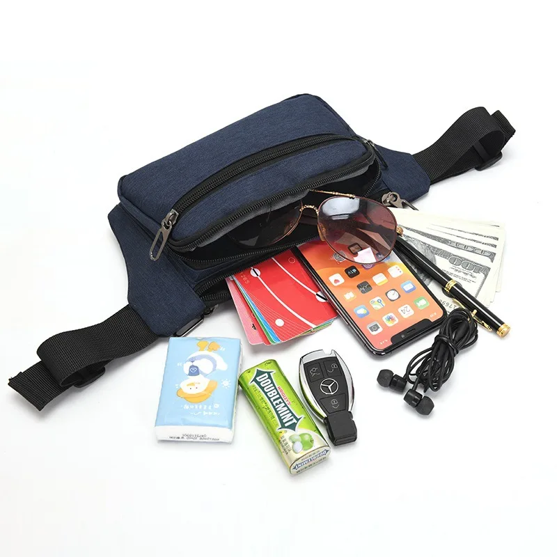 New cross body bum bag waist pack fanny pack crossbody waist bag custom technical nylon multicolor fanny pack for men
