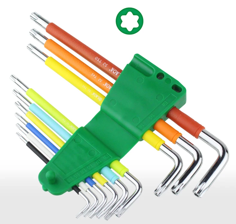 Multi-function Bicycle Repair Tools Hex Key Colorful Allen Wrench Set