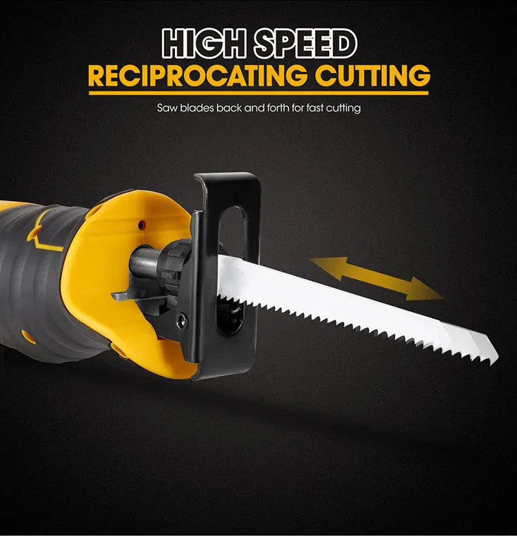DC 750watt Cordless Portable Reciprocating Saber Saw Power Tools For Woodworking