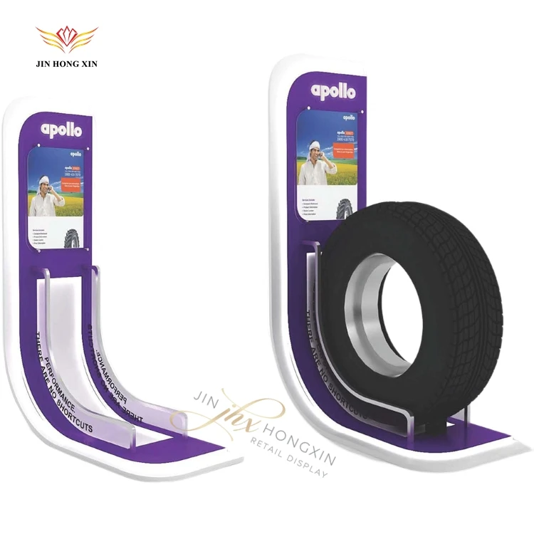 Rack Custom Tyre Shop Design Metal POP Retail Store Stand Products Suppliers Tire Display Racks