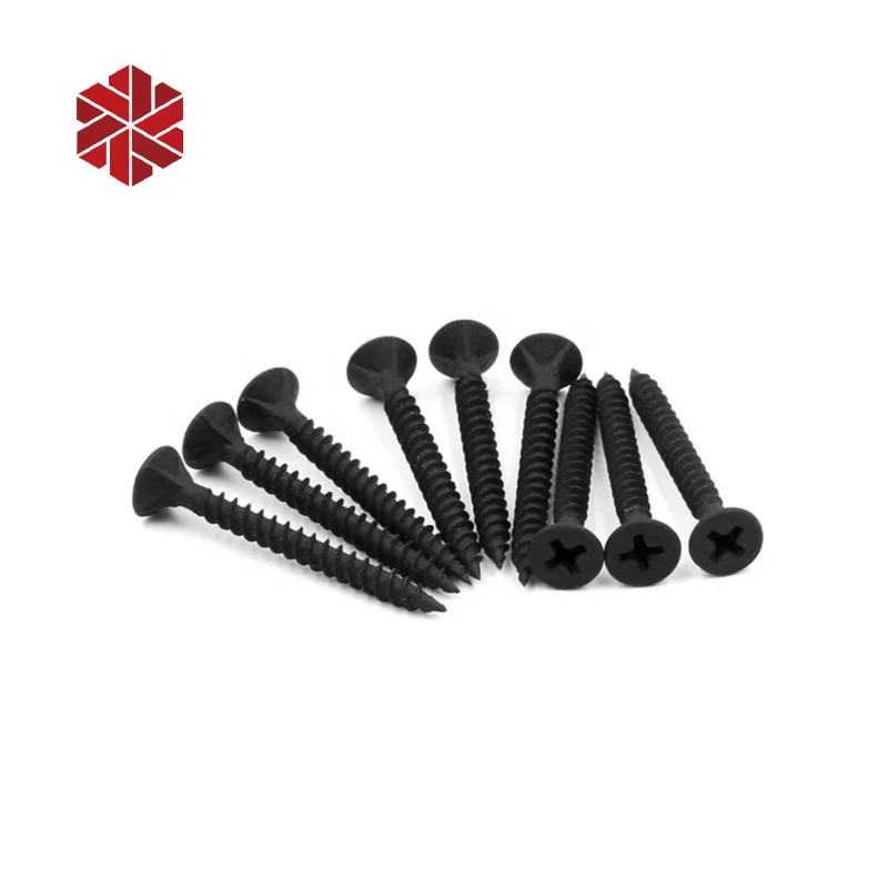 binding screws black color finish drywall screws 3.5*35mm small box