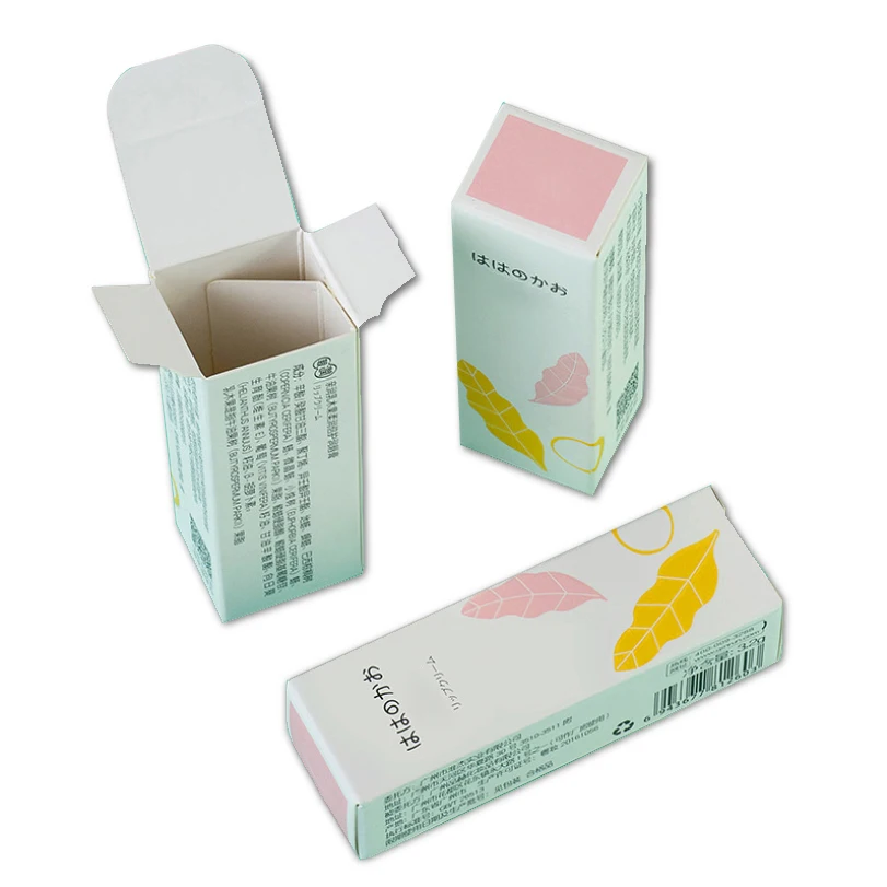 Free design service Custom printing kraft paper gift packaging 350g white card paper box with insert
