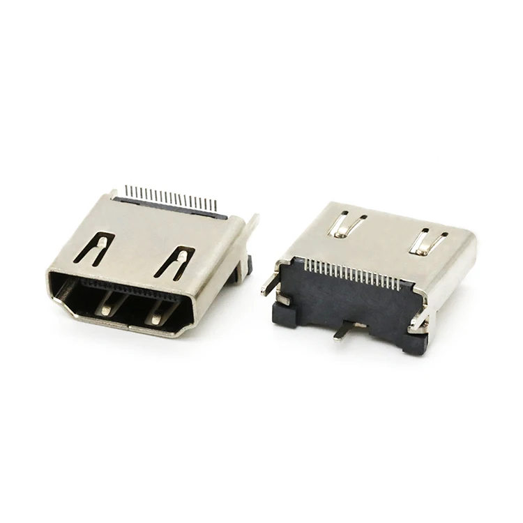 19 Pin мультимедийный интерфейс высокой четкости розетка разъем печатного монтажа крепление для вертикальной поверхности SMT позолоченные контакты