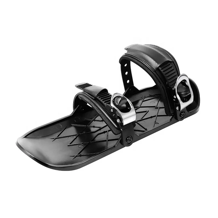 
Adjustable Bindings Portable Skiing Shoes Mini Ski Skates for Snow Short Skiboard Snowblades 