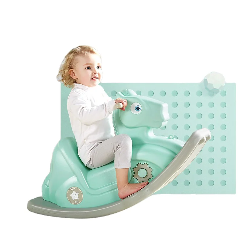 indoor hottest plastic rocking horse toy ride on toy for kids Caballo Mecedora