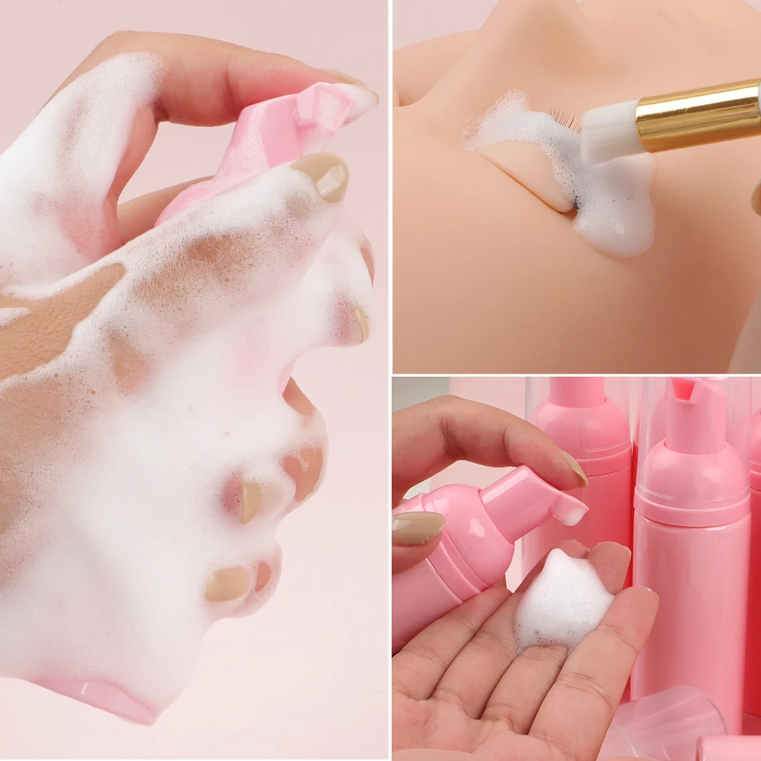 Eyelash Cleanser Lash Shampoo Concentrate Gallon Kit personalizado empaque para kit de Emptu Lash Shampoo Bottle Set