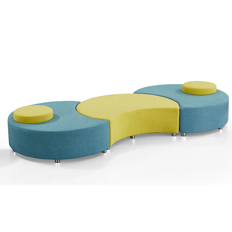 hospital school furniture kindergarten reception waiting area lobby office modern sectional sofa