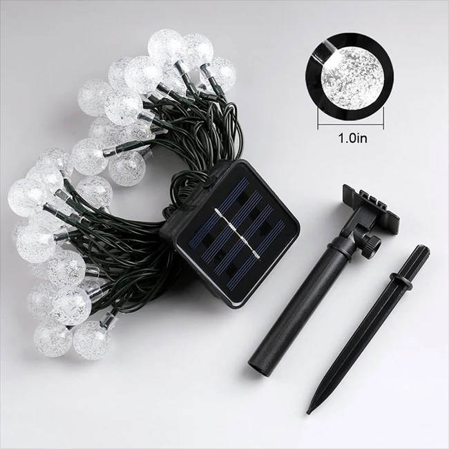 Loyal LED solar power Christmas decoration lights outdoor string lights