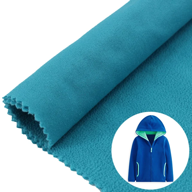 
Weitai Fabric Suppliers Cheapest 144F Brushed Sueded knitted 100D/100D DTY 100% Polyester Polar Fleece Fabric for outdoor Hoodie 