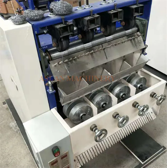 Automatic kitchen scourer ball rolling machine/ stainless cleaner making