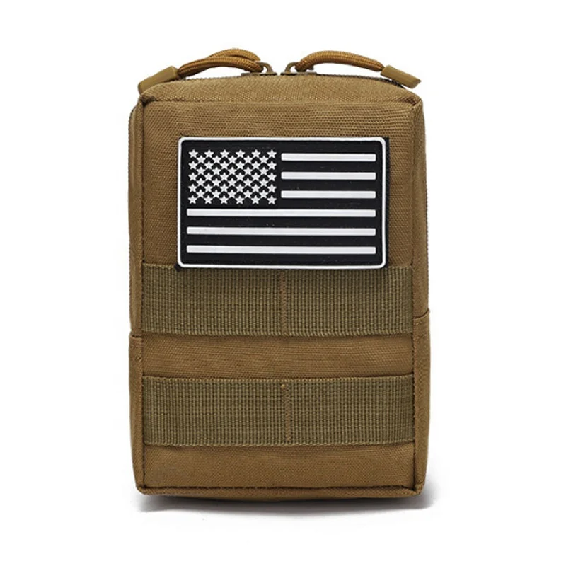 Mini Fashion Sport/Daily Waist Bag Waterproof Tactical Molle Backpack Zipper Closure Colorful Logo Pouch Functional Decorative