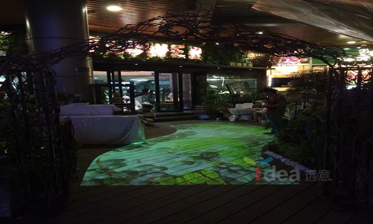 Hot sale professional Indoor outdoor LED  interactive projection floor with 500 free effects