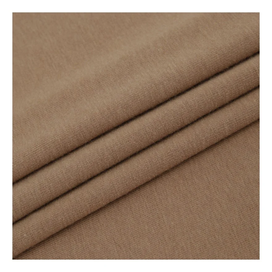 Good Quality 38 Viscose 29 Rcrylic 28 Cotton 5 Spandex 210gsm Knitted Brushed Rib Fabric For T-shirt Vest