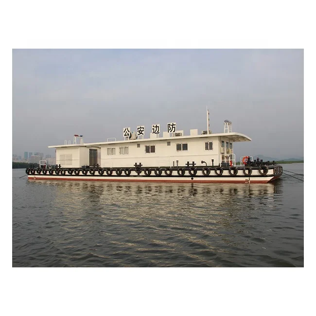 
26M Steel Pontoon Boat for Berthing Small Mooring Boat Cheap Pontoon 