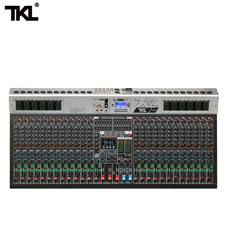 Профессиональный звуковой миксер TKL L24 26 каналов с USB DJ звуковая микшерная консоль оборудование для сцены записи