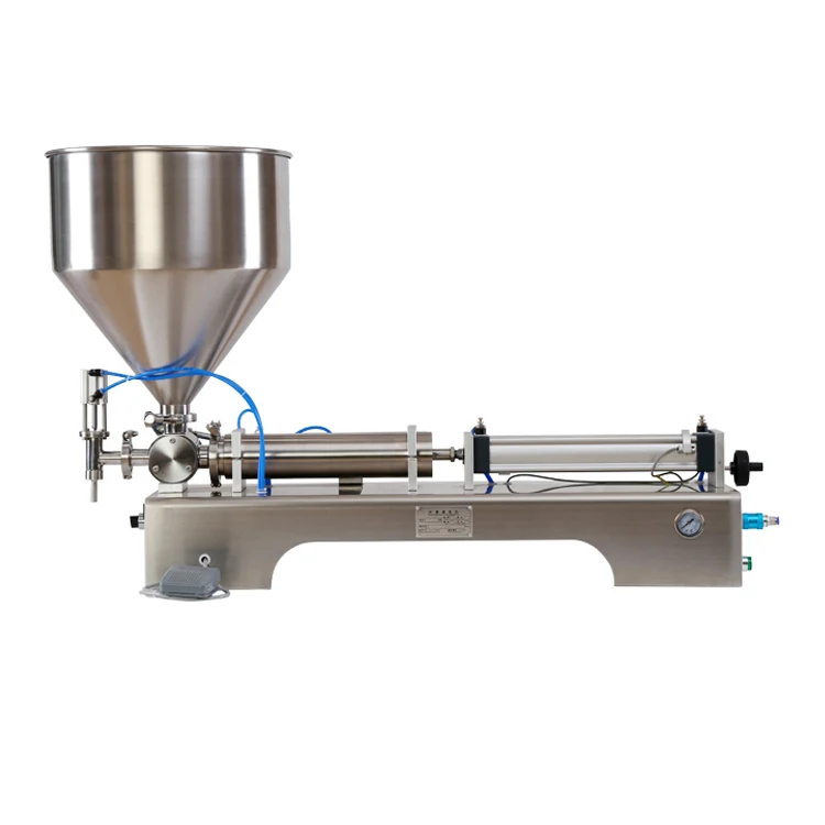 Low cost jam bottle honey piston cream filling machine for thick liquid