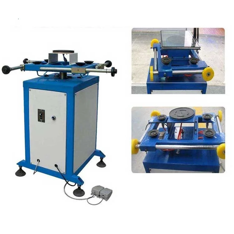 Double Glazing Glass Equipment Rotated Sealant Spreading Table