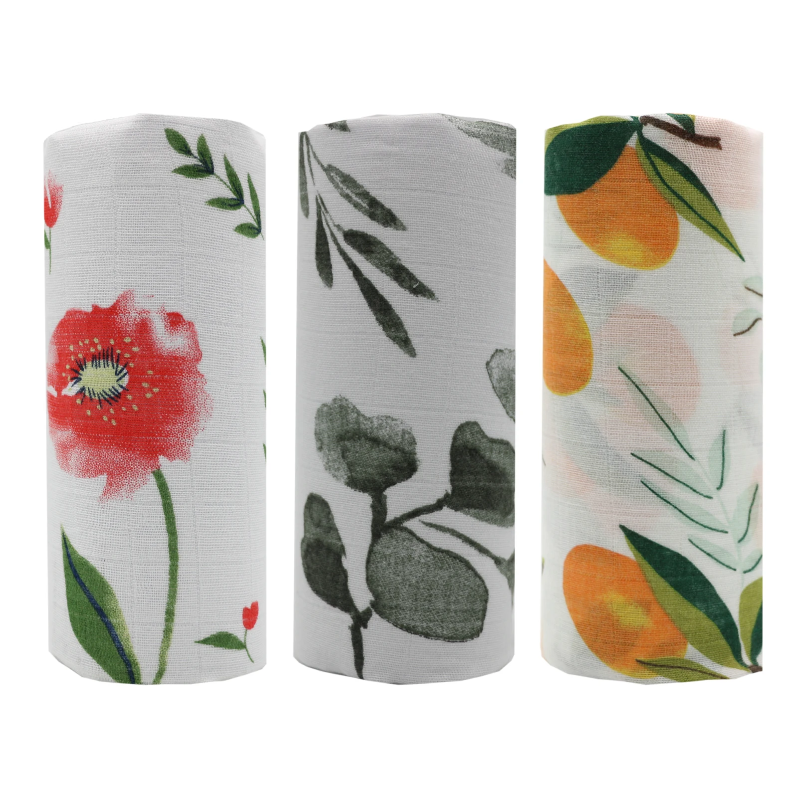 New Fashion Customizable Cute Printed 4 Layer 70% bamboo 30% cotton baby muslin blanket infant Swaddle Wrap gauze blanket