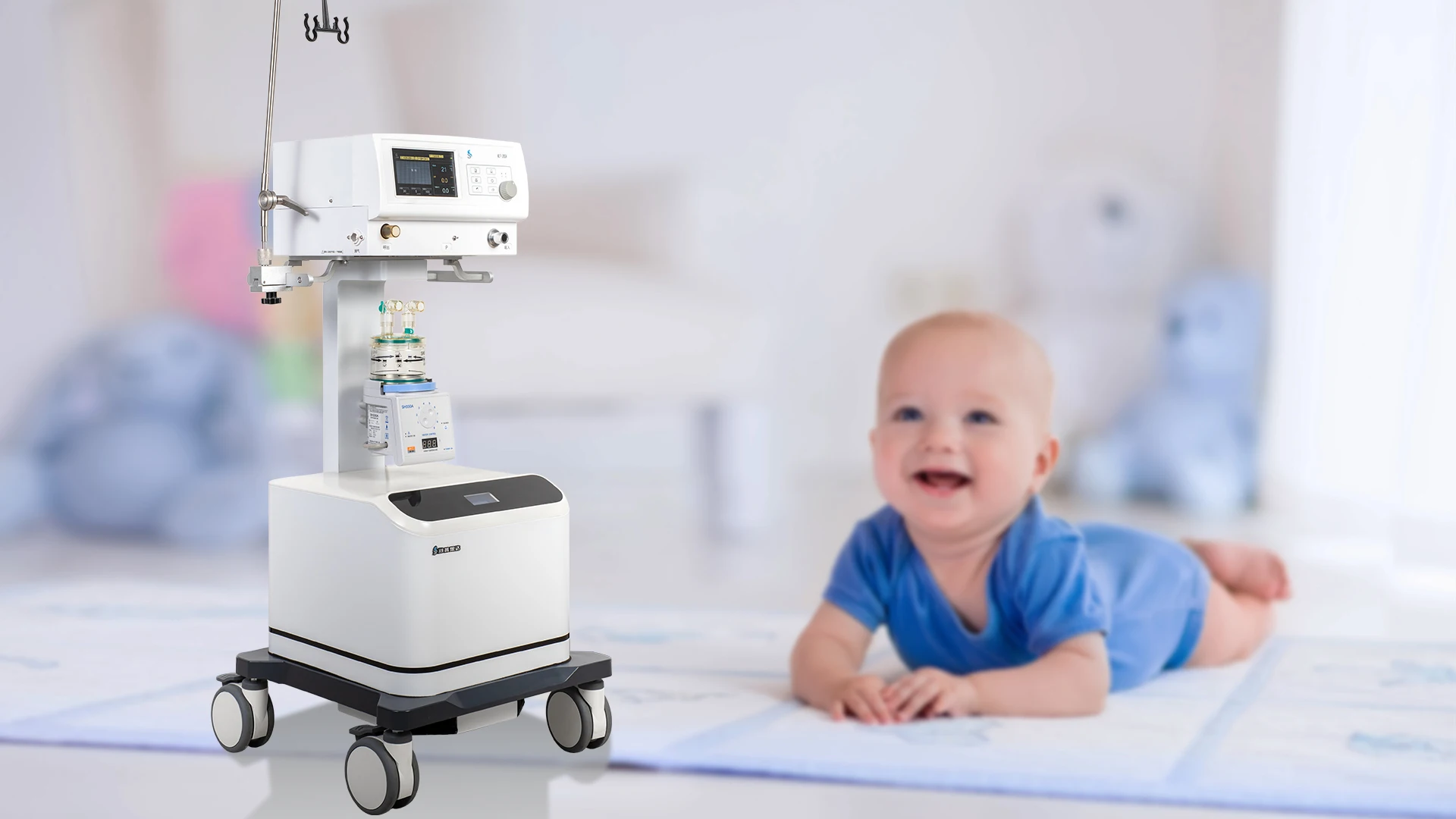 ICU ventilator neonatal oxygen respirator apparatus superstar CPAP system NLF-200A