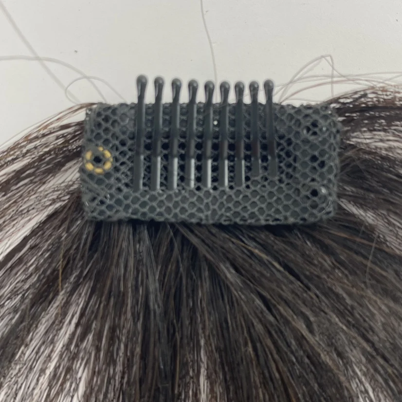 Best Quality Wholesale Mini Base Straight Neat Bangs Human Hair Clip In Bangs Fringe Hair Extension Front Fringe Hair Piece