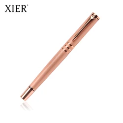 Wholesale Custom engraving printing logo promotional fashion design rose gold luxury liquid roller pens