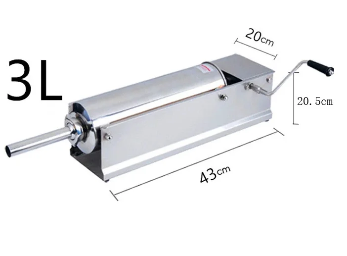 Коммерческая машина для наполнения колбасных изделий маленькой фабрики 3л хот-дог изготовления цена