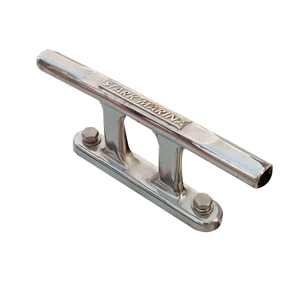 Marine Hardware boat accessories Marine grade Stainless Steel Dock Cleats for aluminum pontoon bridge casting style