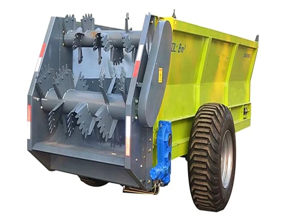 8ton Spreader Manure Trailer From China Hydraulic Multitasking Manure Spreader and Carriage Trailer