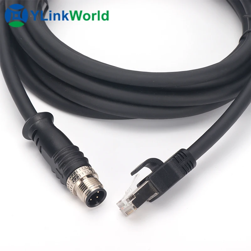 Male Female Waterproof RJ45 Connector with Ethernet Cable