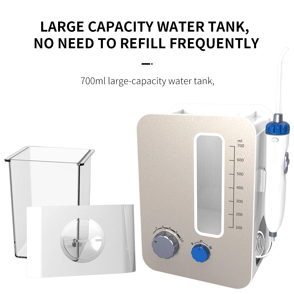 700ml Home Use Water Pik Dental Water Jet Teeth Flossers Custom Electric Counter Top Water Dental Flosser