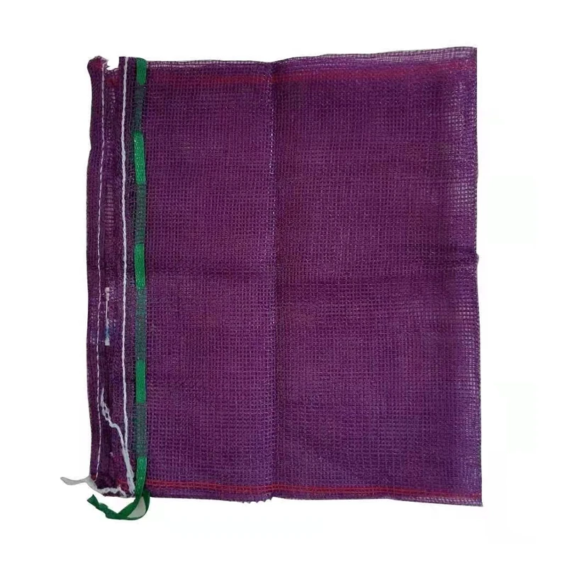 customized fruits mesh bag for packing drawstring vegetable tubular net bag mesh