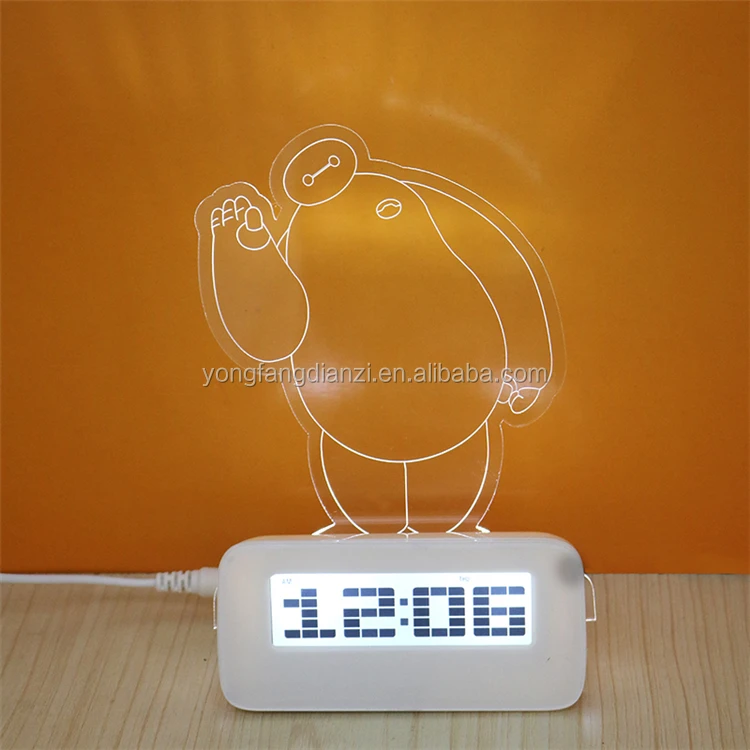 Hot Sales Led Smart Night Light Digital Alarm Clock