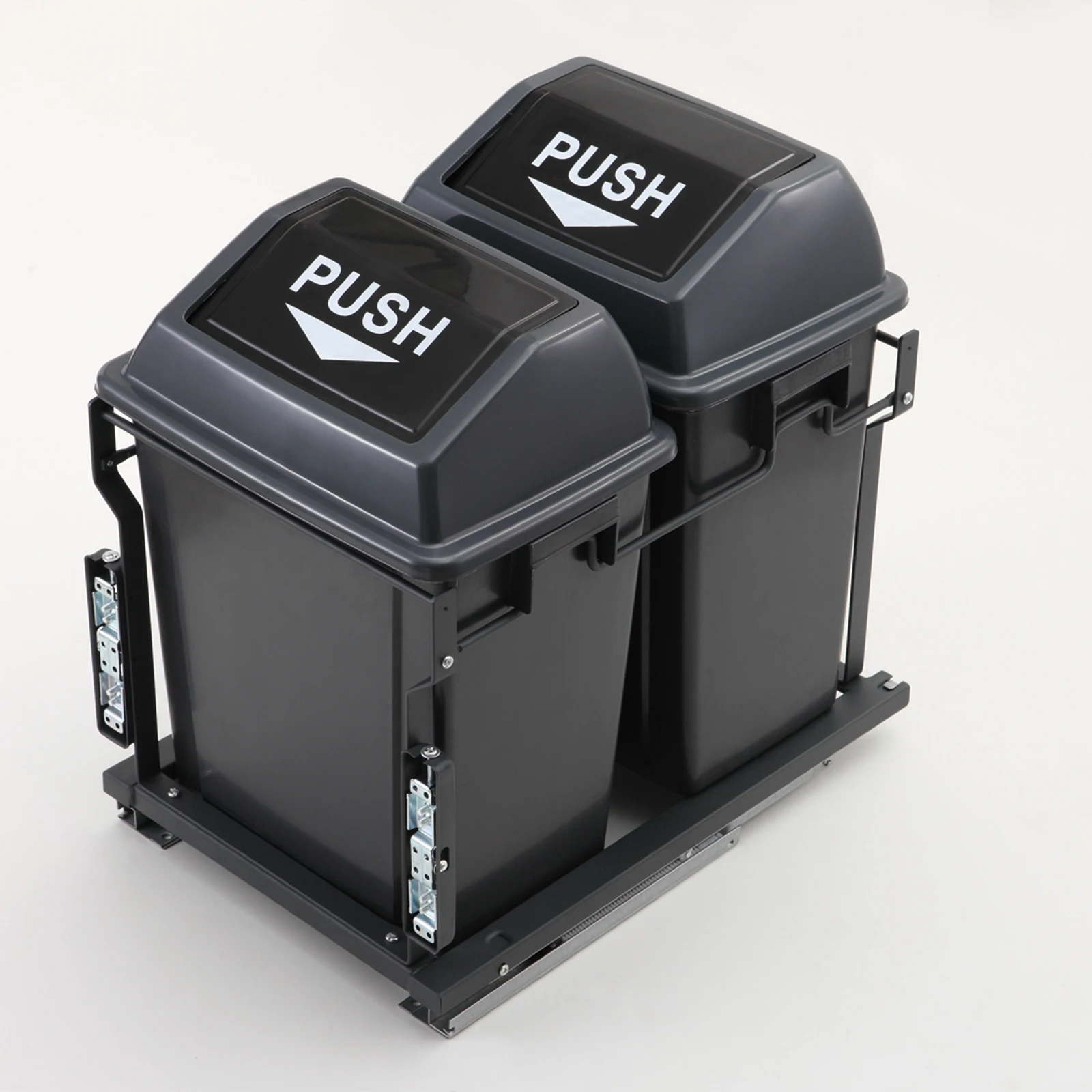 20L Pull Out Sorting Garbage Bin Kitchen Trash Can with slide for Kitchen storage