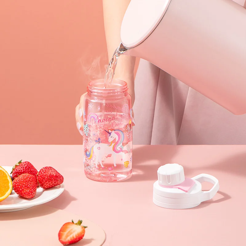 450ML Tritan Baby Kids School Sport Water Bottle Outing Cup Tumbler