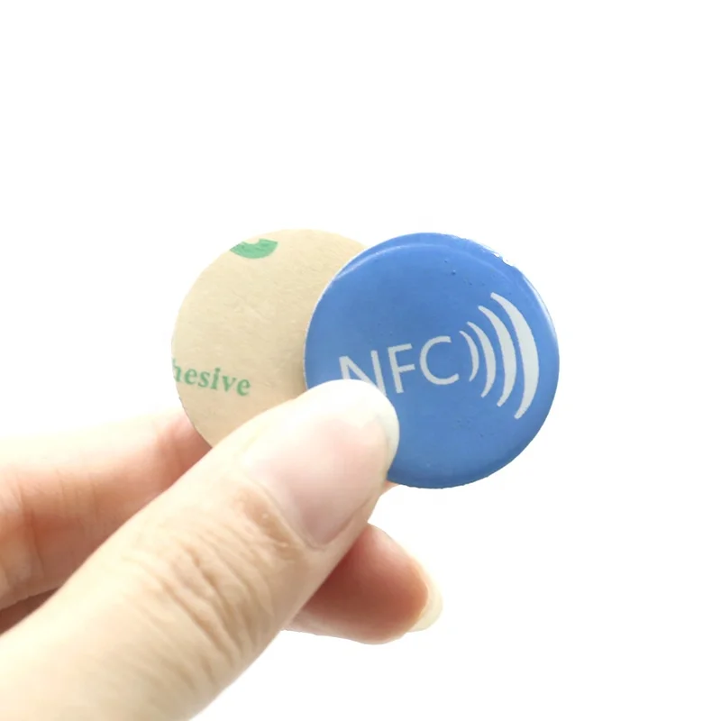 Пользовательские NFC эпоксидные метки чип NTag наклейки для социальных медиа nfc стикер