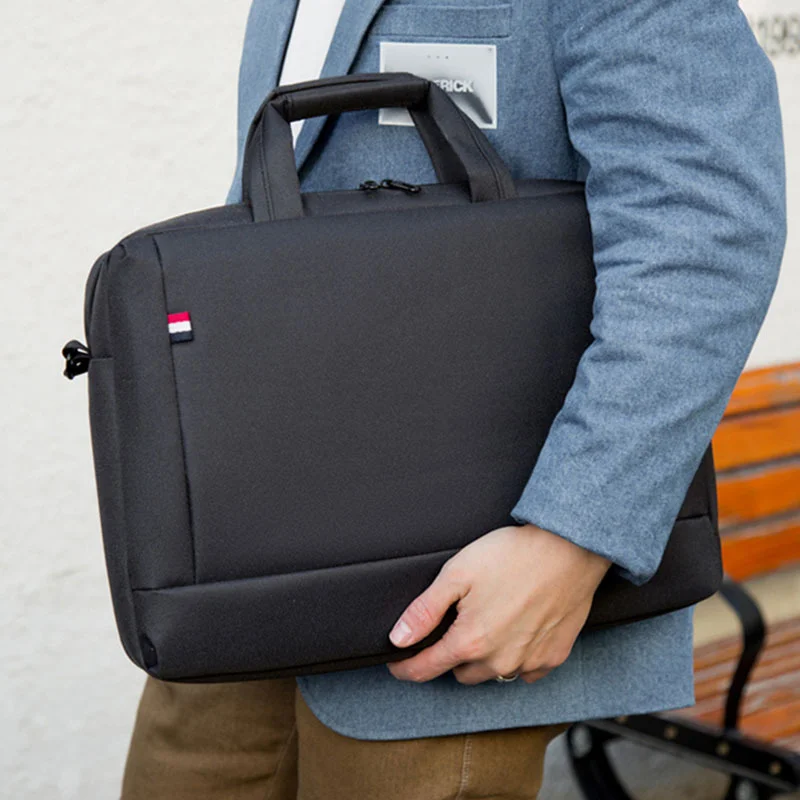 2022 Fashion Waterproof Notebook Shoulder Bag Male Nylon Briefcases for 13 14 15.6 Inch Computer Laptop Messenger Bag