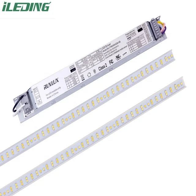 LED Magnetic Strip Light Linear Lights 2^4 Troffer Retrofit Kit Light 46W 4FT