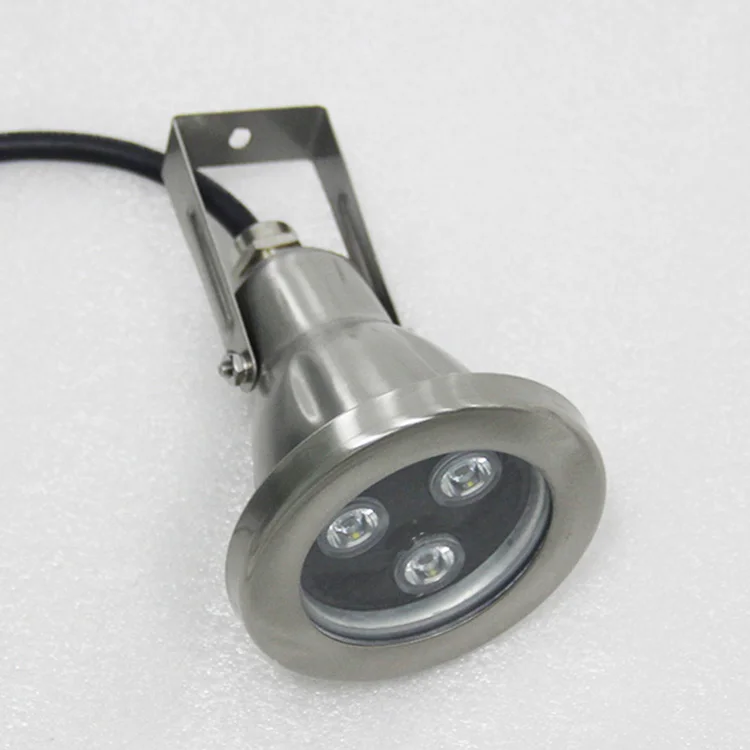 ip68 cast stainless steel dc transformer emaux 12v 24v 3w fountain garden landscape led underwater pool lights