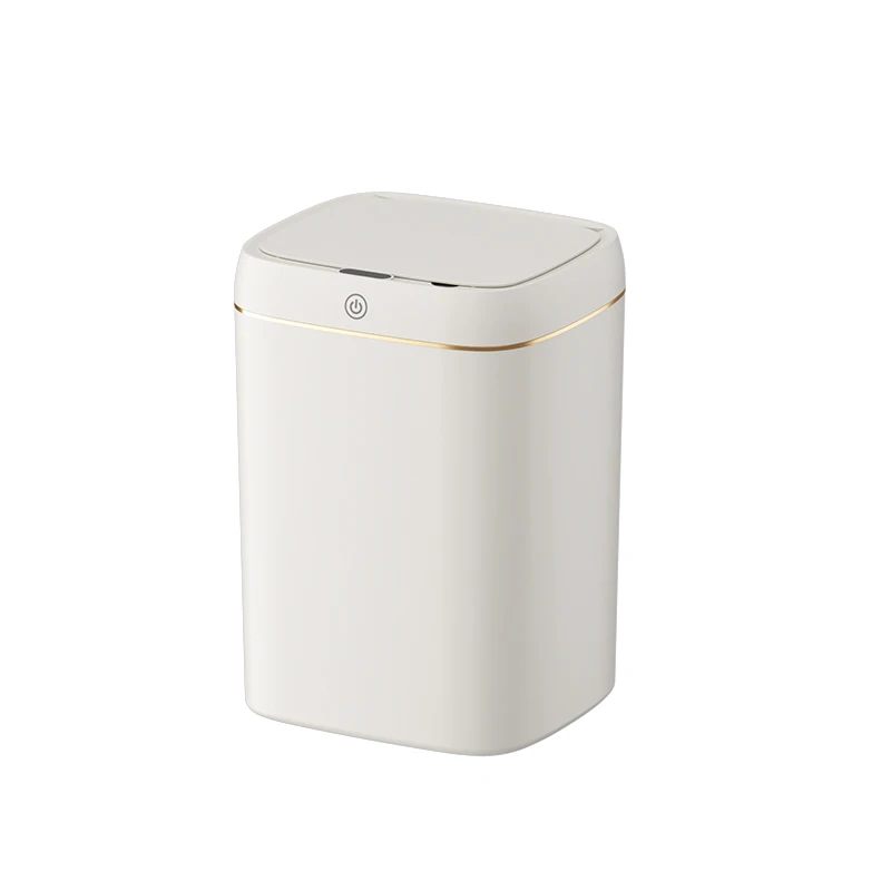 2024 New Hot Selling 13L Square Smart Waste Bin Electric Sensor Waterproof Indoor Kitchen Living Room Open Top Lid Three Modes