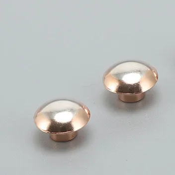 Customized special shape electric rivets round head triangle top bimetal contacts tips for switch relay contactor controller